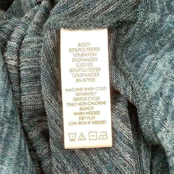 LOGO by Lori Goldstein Knit Cardigan with Faux Suede Details - Picture 14 of 15